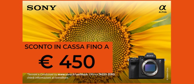 Sony sconto in cassa fino al 29 giugno 2025