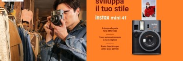 Novità Fujifilm Instax mini 41™: stile, eleganza e funzionalità avanzate nella fotografia istantanea