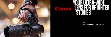 Canon annuncia il nuovo obiettivo ultragrandangolare RF 20mm F1.4L VCM: per uno storytelling più audace