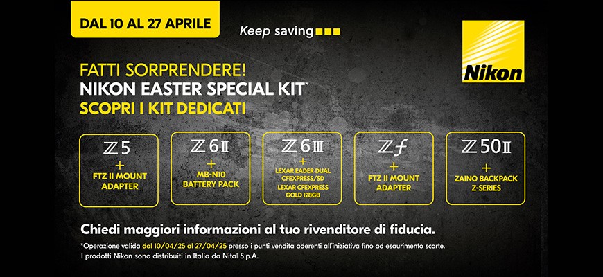 Nikon Easter Special Kit  Dal 10 al 27 Aprile 2025
