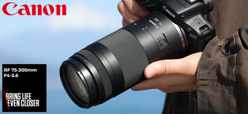 Canon annuncia il nuovo obiettivo RF 75-300mm F4-5.6: più vicini all'azione