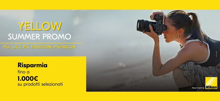 Nikon Summer Promotion sconto in cassa fino a € 1.000 scade il 21 luglio 2025