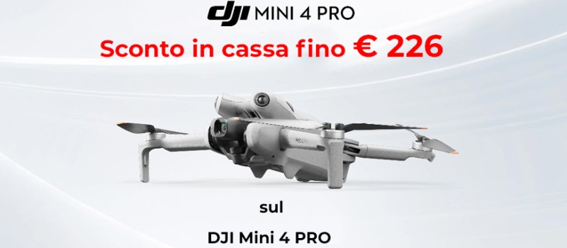 Dji Mini 4 Pro sconto in cassa fino al 10 giugno 2025