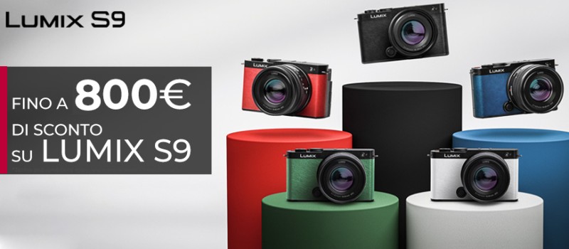 Panasonic sconto in cassa Lumix S9 fino € 800 scade il 4 agosto 2025