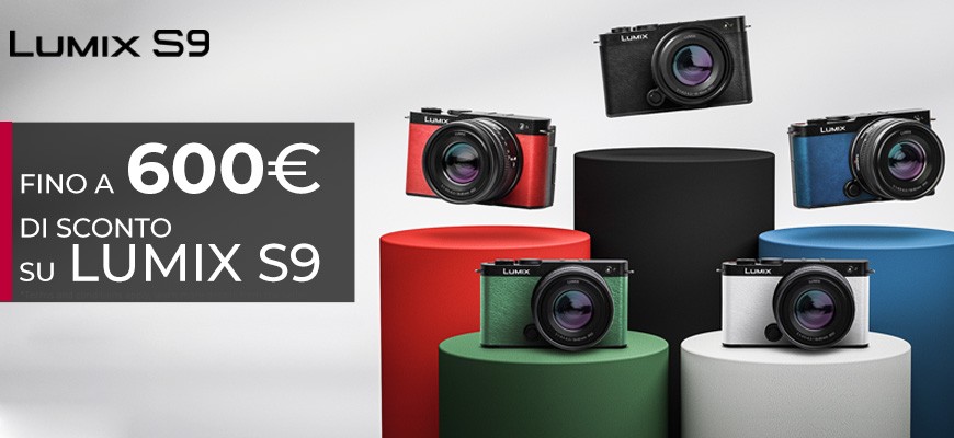 Panasonic sconto in cassa Lumix S9 fino € 600 scade il 4 agosto 2025