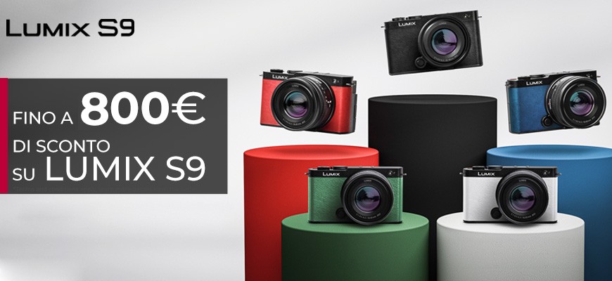 Panasonic sconto in cassa Lumix S9 fino € 800 scade il 4 agosto 2025