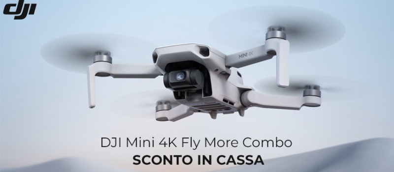 DJI Mini 4K Fly More Combo Sconto Immediato fino al 28 giugno 2025
