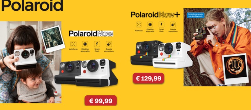 Polaroid sconto in cassa Now e Now+ Gen2